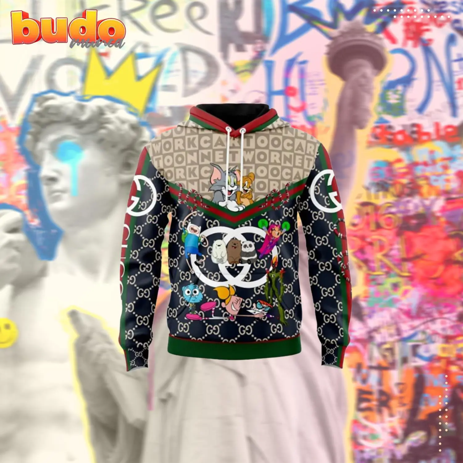 Gucci tom & jerry cartoon unisex hoodie outfit for men women luxury brand clothing special gift - hot new